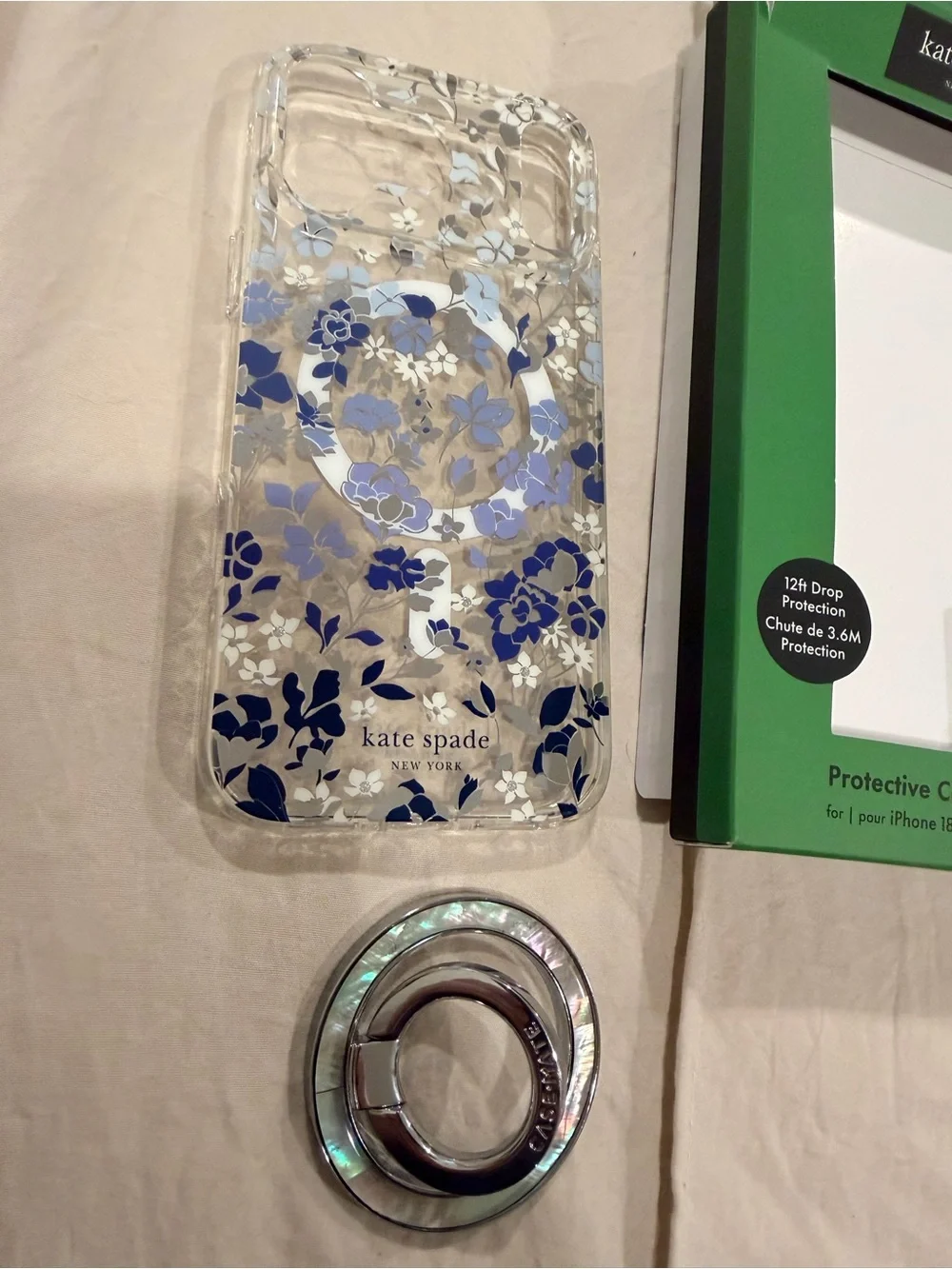 Kate Spade iPhone 17 Pro Max Case w/magsafe ring stand
